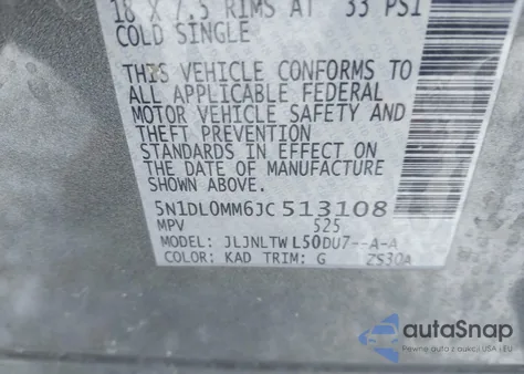 2018 Infiniti Qx60 from USA, damaged, VIN 5N1DL0MM6JC513108